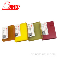 Rød gul 8mm100mm polyurethan gummiplade PU -kort